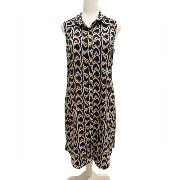 Cabi Amour Heart Sheath Dress with Notched Collar XS - Picture 1 of 6